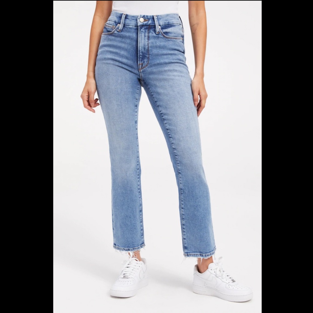 GOOD AMERICAN GOOD LEGS STRAIGHT JEAN - Indigo205 wash